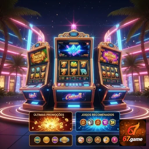 Ilustração de Explore Slots Rápidos e Suporte VIP com 67game