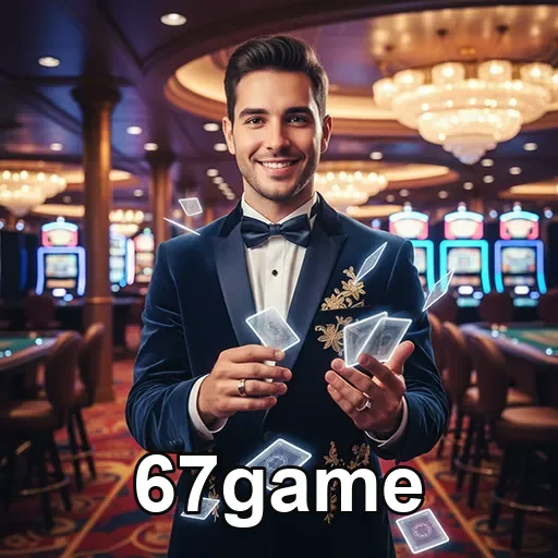 Interface do app 67game com promoções e slots populares
